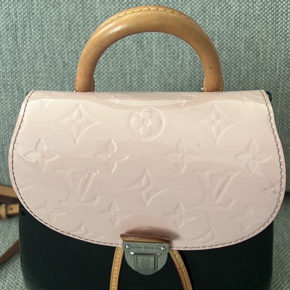 AUTH LV Louis Vuitton Vernis Hot Springs Backpack Rose Amarante - Picture 3 of 12